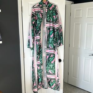 Pretty Little Thing palm print kimono size US 12
